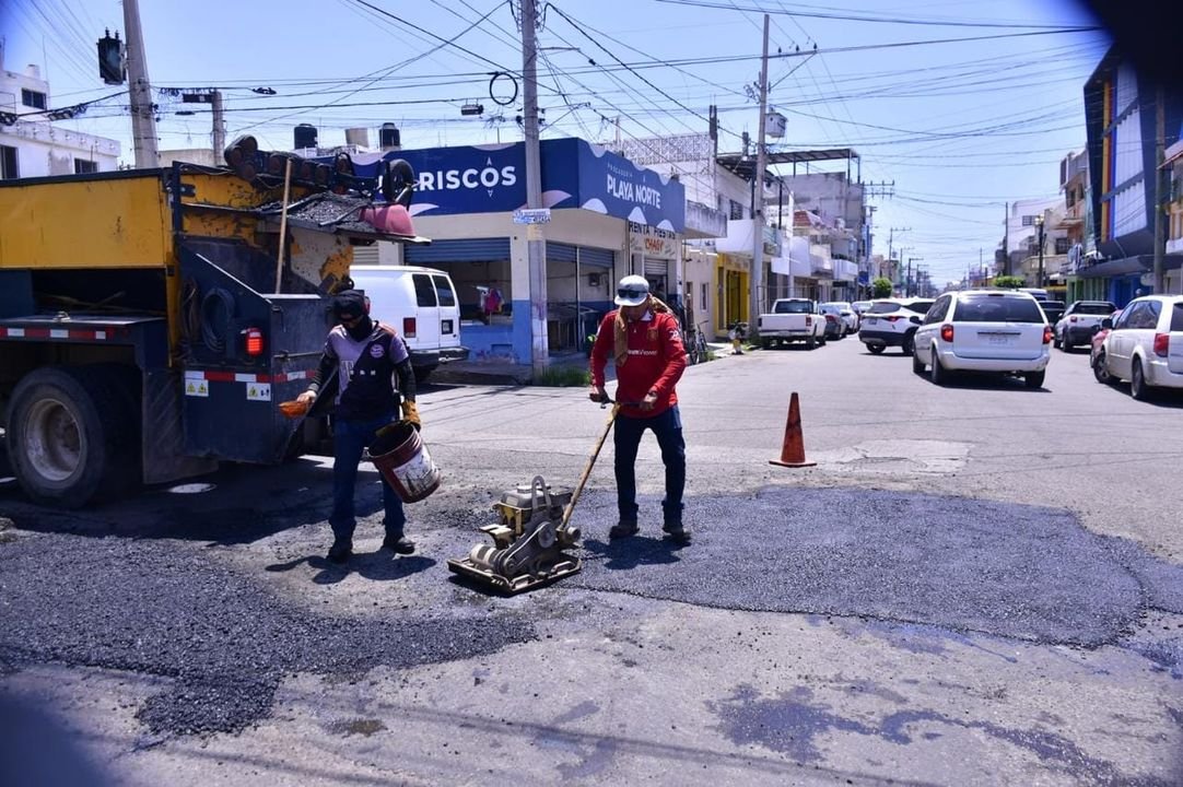 *Obras Públicas no baja la guardia y continúa con los trabajos de bacheo.*