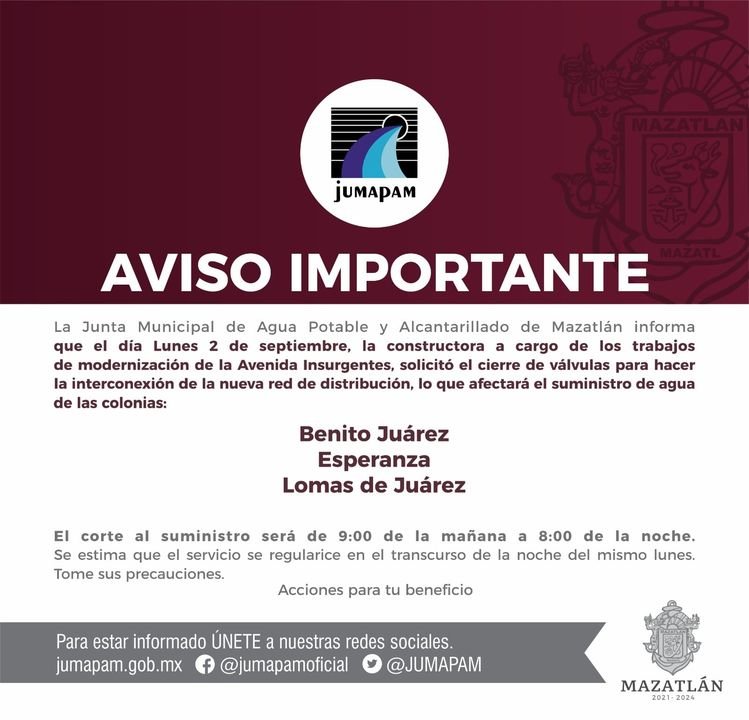 Aviso importante