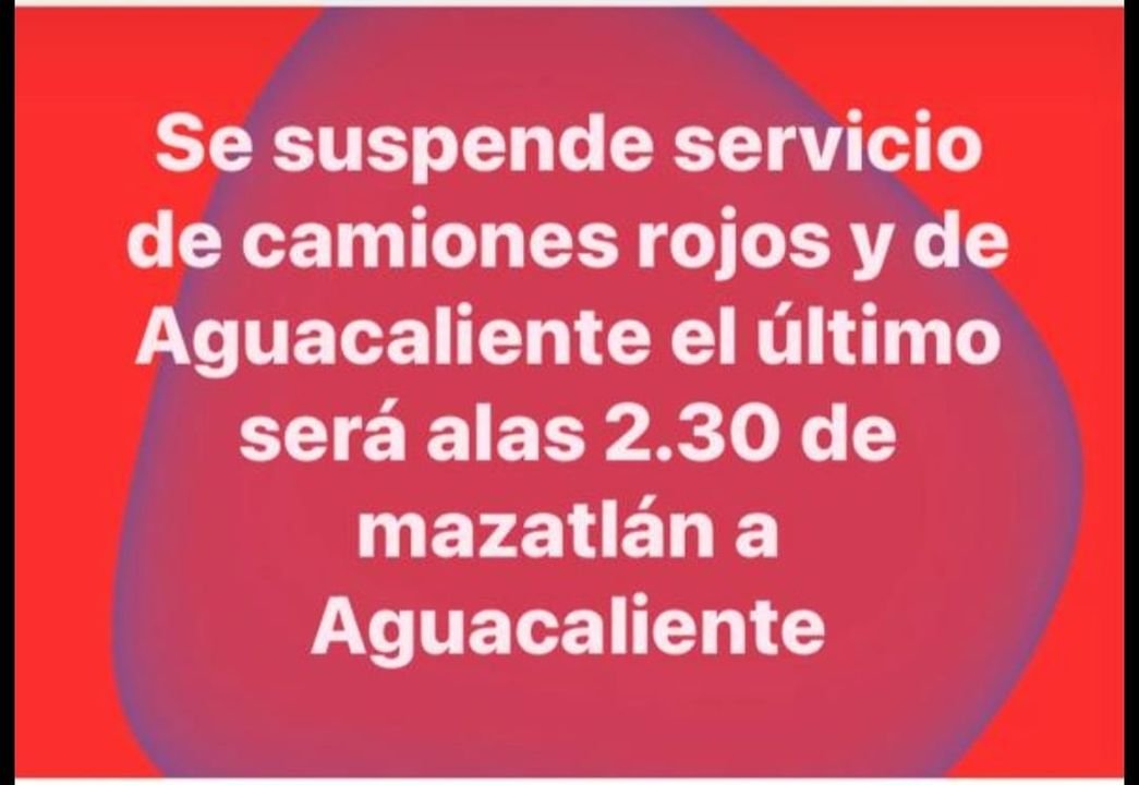El síndico de Agua Caliente de Gárate, en el sur de Sinaloa, envía este mensaje informativo