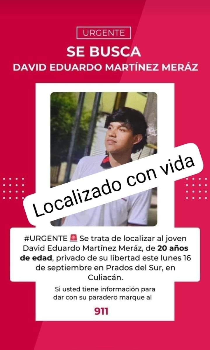 YA FUE LOCALIZADO CON VIDA, GRACIAS POR COMPARTIR