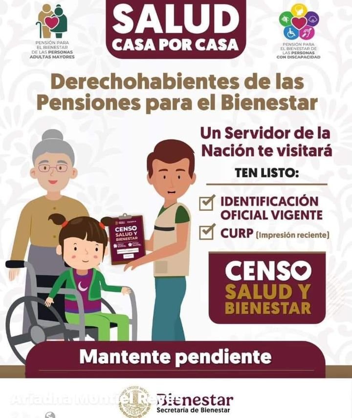 ATENCIÓN BENEFICIARIOS DE LA  #PensiónAdultoMayor y #PensiónDiscapacidad 👵👨‍🦽❤