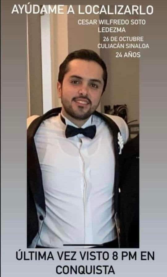 Solicitan ayuda para localizar a César Wilfredo, desaparecido en Culiacán #CompartirEsAyudar￼