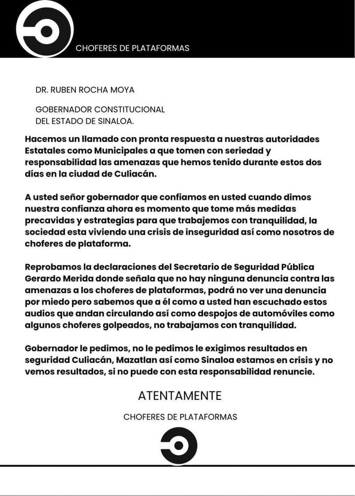馃毃Conductores de servicio de plataforma 锟紋 usuarios, manifiestan su enojo por la falta de respuesta de las autoridades en #Sinalo… 馃毃Conductores de servicio de plataforma 锟紋 usuarios, manifiestan su enojo por la falta de respuesta de las autoridades en #Sinalo…