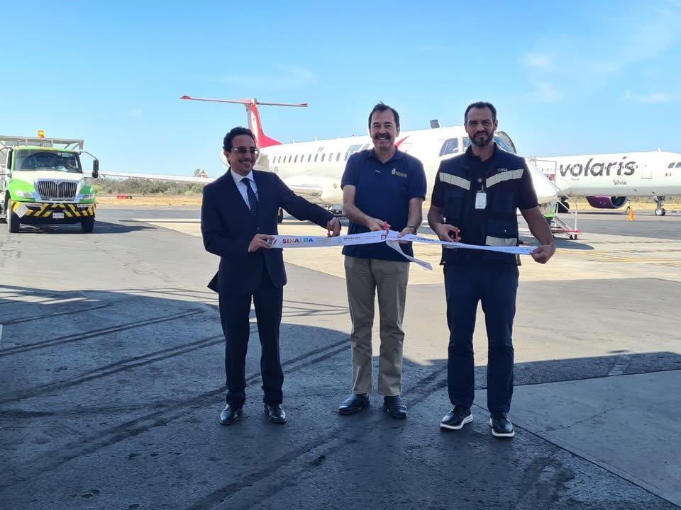 Inauguran ruta aérea Culiacán-La Paz