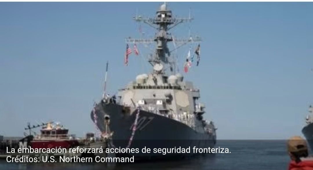 ENVÍA EU DESTRUCTOR LANZA MISILES AL GOLFO DE MÉXICO