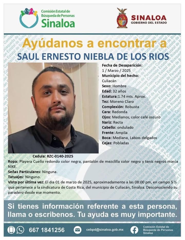 Solicitan colaboración para dar con el paradero de Saul Ernesto #CompartirEsAyudar￼