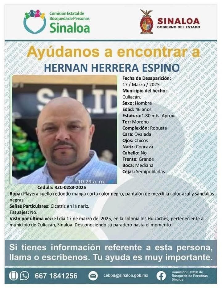 Solicitan colaboración para dar con el paradero de Hernán #CompartirEsAyudar