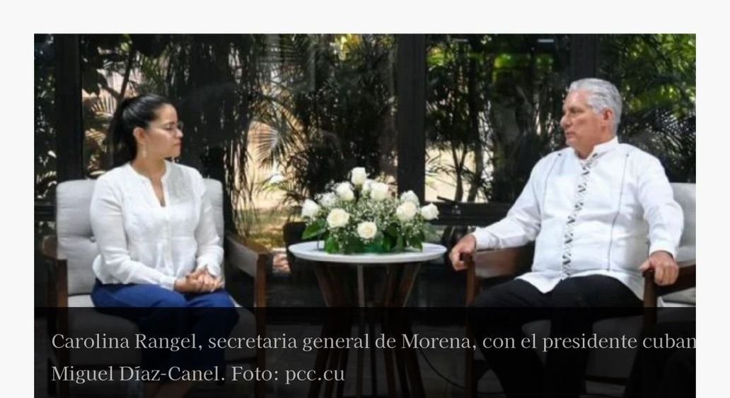 FIRMA MORENA CONVENIO CON EL PARTIDO COMUNISTA DE CUBA, PAÍS DE RÉGIMEN CALIFICADO DE AUTORITARIO