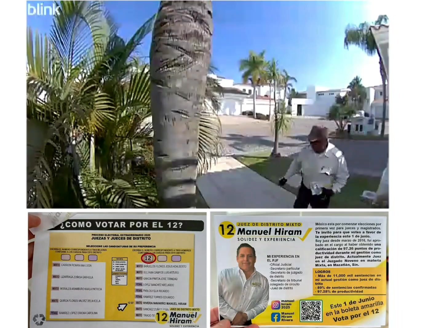 DENUNCIAN VECINOS QUE GUARDIAS DEL FRACCIONAMIENTO EL CID REPARTEN PROPAGANDA ELECTORAL CASA POR CASA