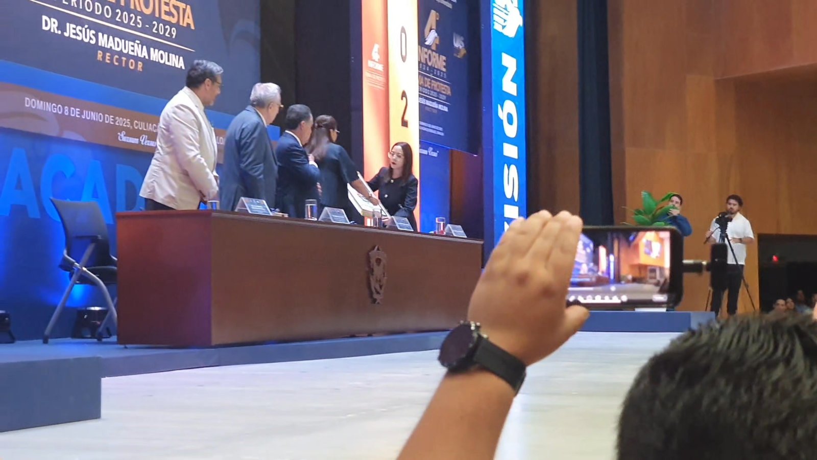 TOMA DE PROTESTA DEL RECTOR DE LA UNIVERSIDAD AUTÓNOMA DE SINALOA, JESÚS MADUEÑA MOLINA,  PARA EL PERÍODO 2025-2029