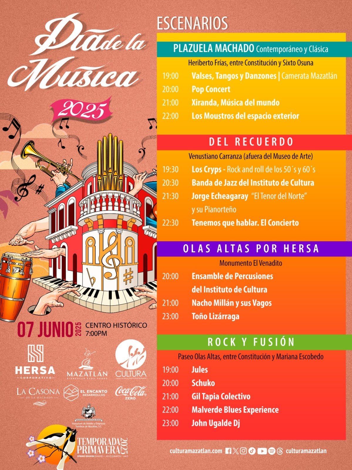 Olas Altas por HERSA, un escenario con tradición y talento sinaloense este Día de la Música* Olas Altas por HERSA, un escenario con tradición y talento sinaloense este Día de la Música*