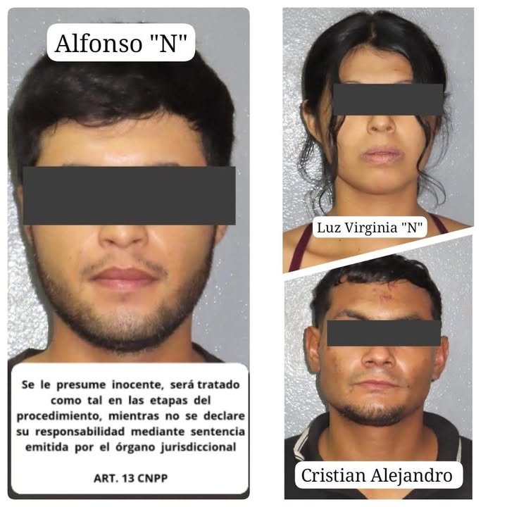 MOTOCICLETA CON PLACAS ROBADAS PROVOCA DETENCIÓN DE TRES PERSONAS