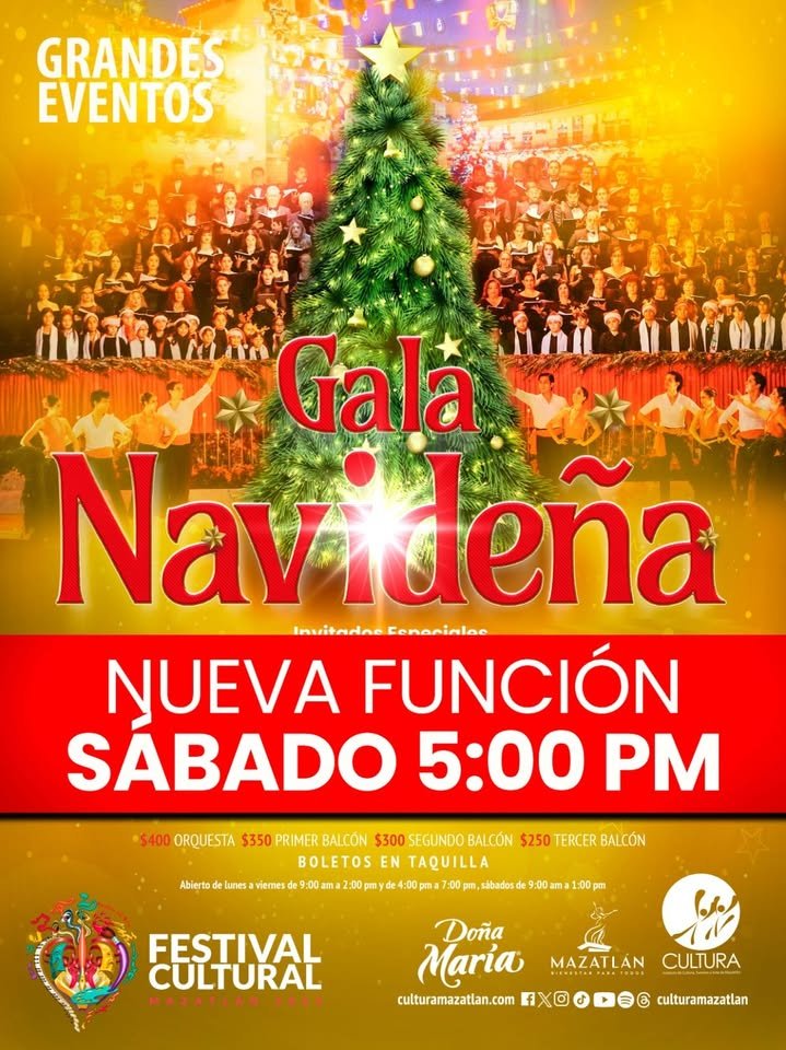 *Cultura Mazatlán anuncia ¡Cuarta Función!