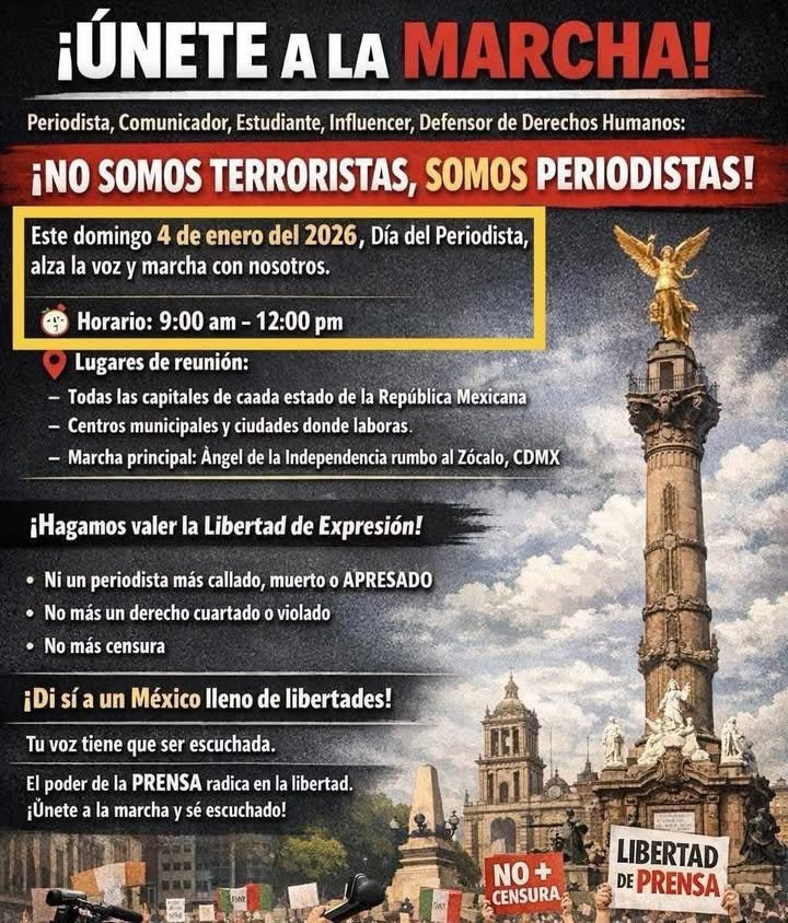 NO SOMOS TERRORISTAS, SOMOS PERIODISTAS