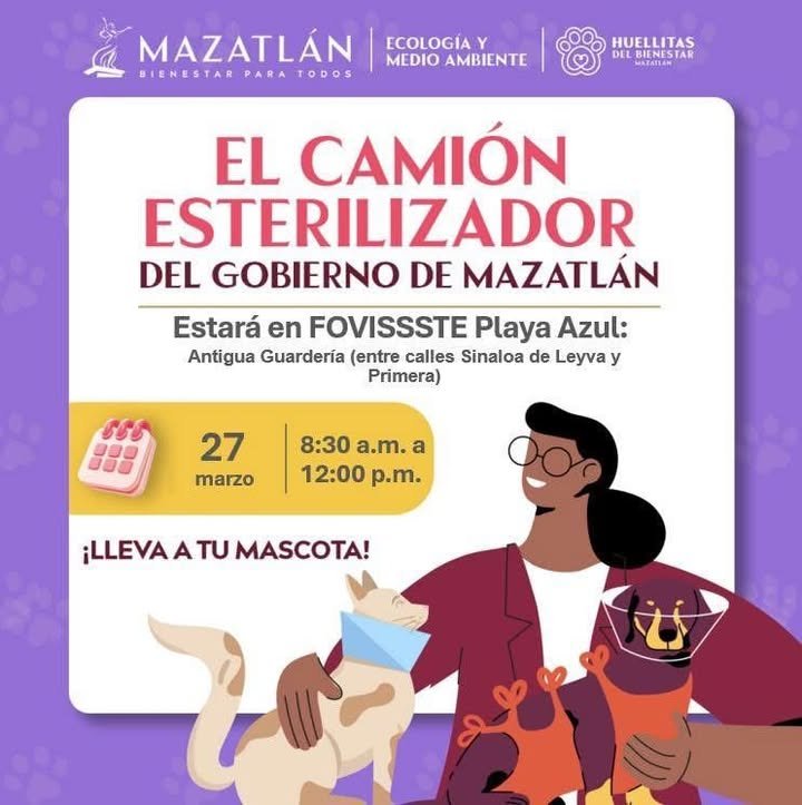 *Llevará Gobierno de Mazatlán camión esterilizador a Fovissste Playa Azul*