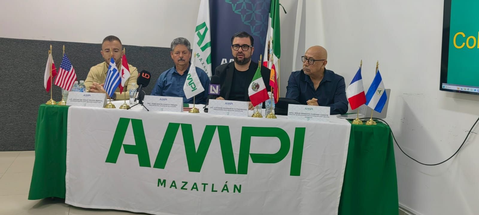AMPI Mazatlán firma convenio con el Colegio de Valuadores para lanzar el Libro Verde 2026