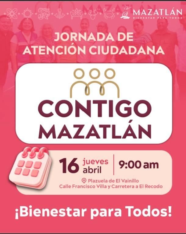 *Llevará Gobierno Municipal jornada “Contigo Mazatlán” a El Vainillo*