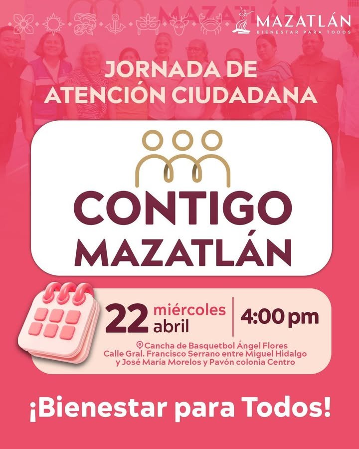 *Llevará Estrella Palacios “Contigo Mazatlán” a la colonia Centro para brindar atención directa a la ciudadanía*