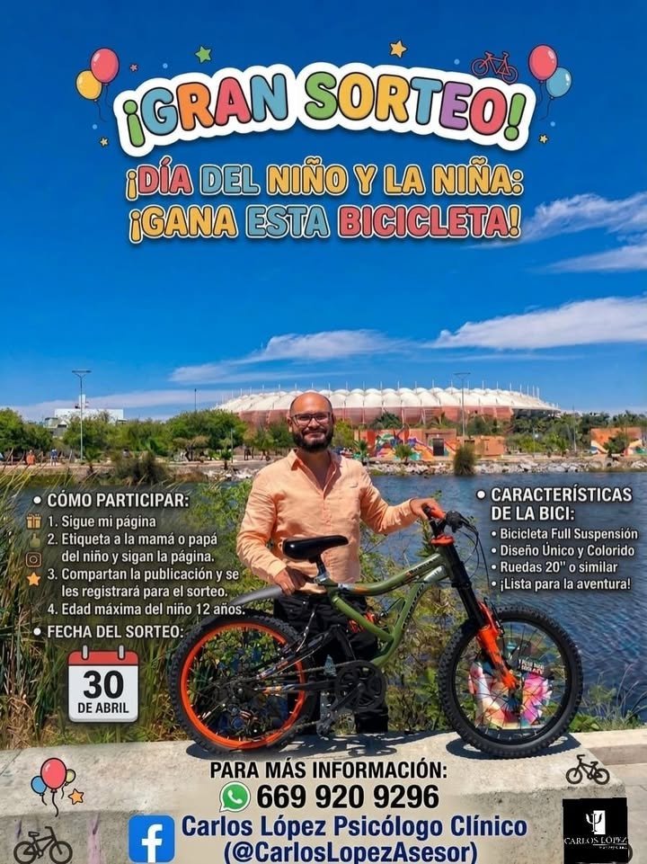 GÁNATE UNA BICI EN UN GRAN SORTEO POR EL DÍA DEL NIÑO
