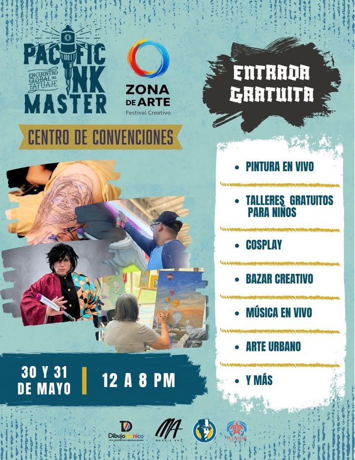 ZONA DE ARTE EN EL CENTRO DE CONVENCIONES, 30 y 31 DE MAYO DE 12 A 8 PM