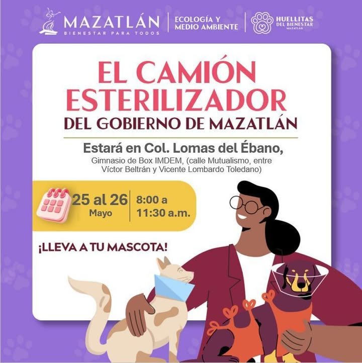 *Llevará Gobierno de Mazatlán el Camión Esterilizador a la colonia Lomas del Ébano*